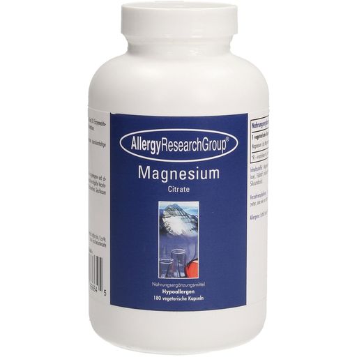 Allergy Research Group Magnesium Citrate - 180 veg. capsules
