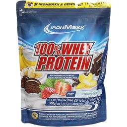 ironMaxx 100% Whey Protein, en Bolsa de 500 g - Fresa