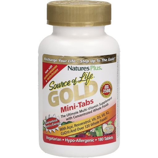 Nature's Plus Source of Life GOLD Mini Tabs - 180 Tabletten