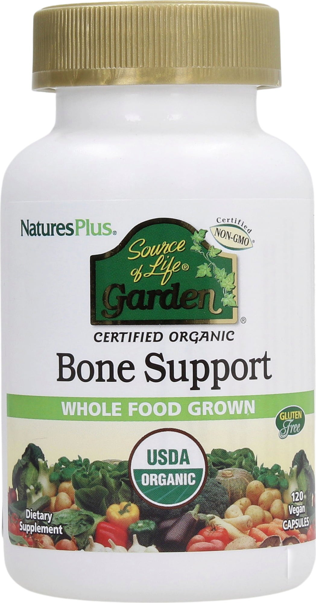 NaturesPlus Source of Life Garden Bone Support - 120 veg. capsules