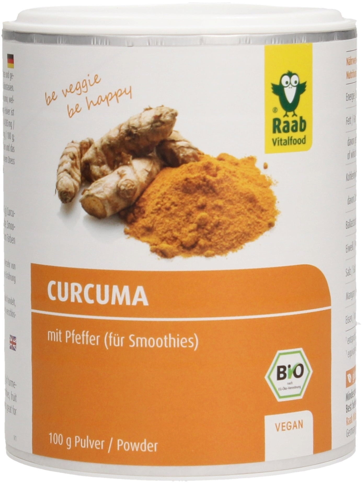 Raab Vitalfood Curcuma Pulver Ekologiskt
