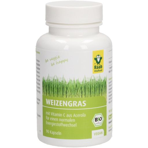 Raab Vitalfood Organic Wheatgrass Capsules - 90 capsules