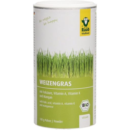 Raab Vitalfood Bio prášek z pšeničné trávy - 140 g