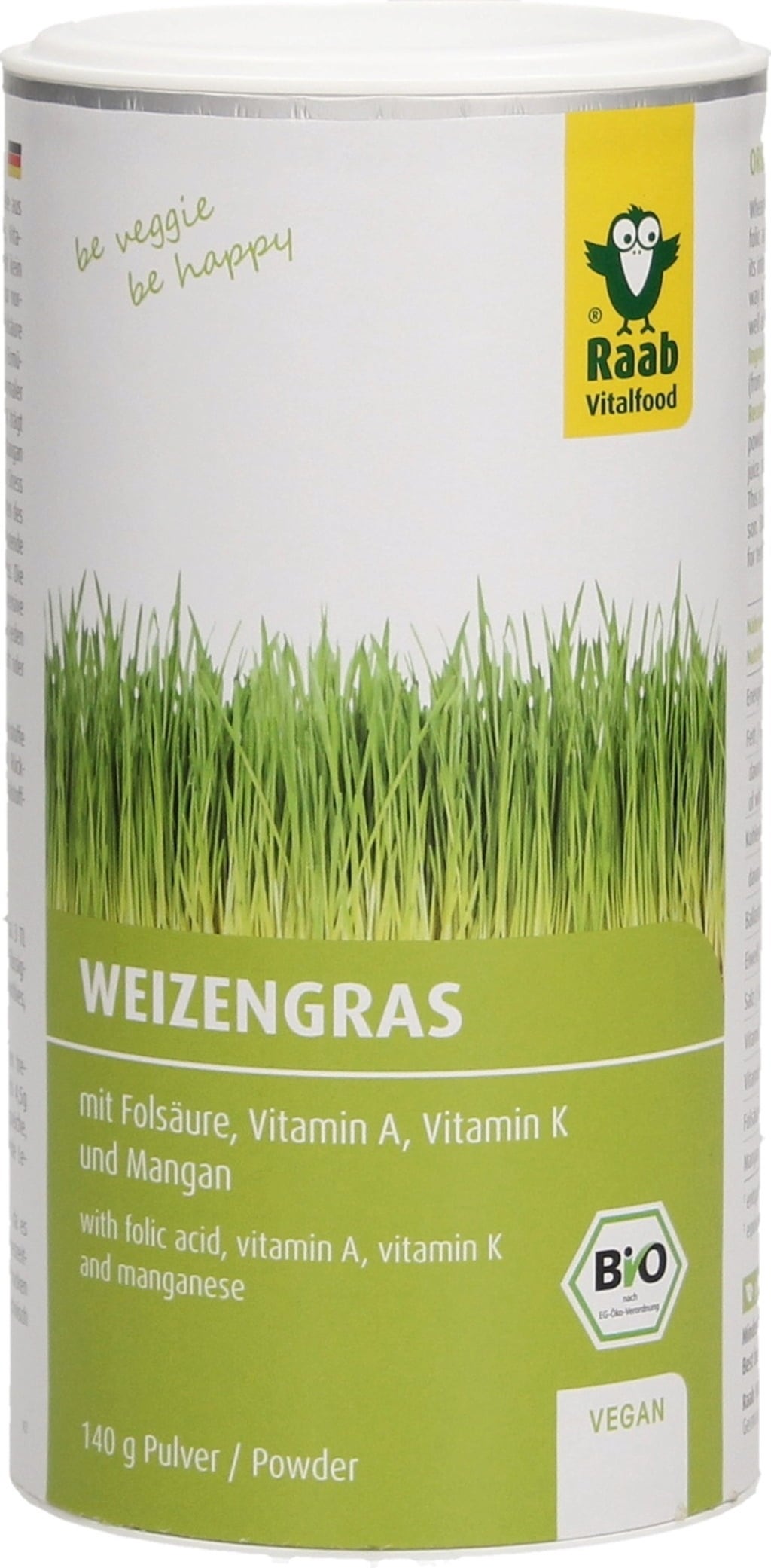 Vetegräs Pulver Bio, 140 g