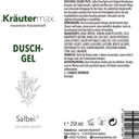 Kräutermax Zsálya+ tusoló gél - 250 ml