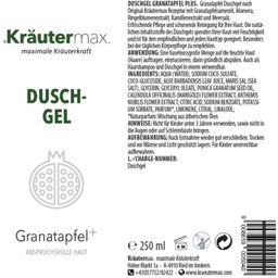 Kräuter Max Suihkugeeli, Granaattiomena+ - 250 ml