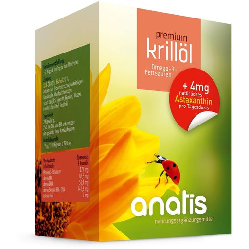 anatis Naturprodukte Krill oljepremie - 100 Kapslar