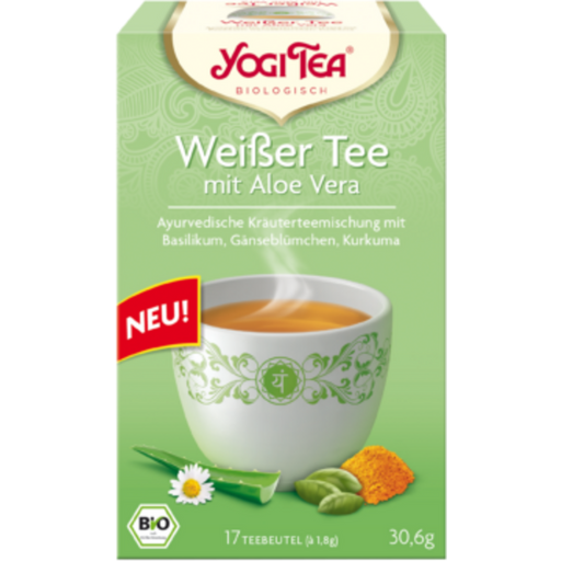 Yogi Tea Ekologiskt Vitt Te med Aloe Vera - 17 Väskor