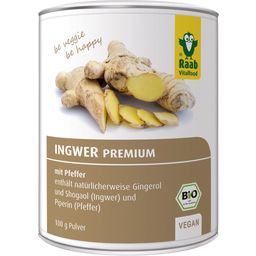Raab Vitalfood Ingwer Premium mit Pfeffer Bio - 100 g