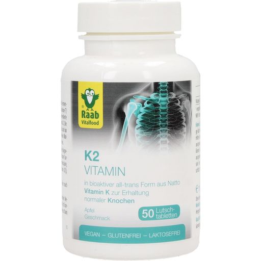 Raab Vitalfood Vitamine K2 Zuigtabletten - 50 Zuigtabletten