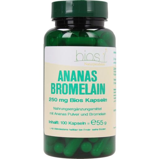 bios Naturprodukte Ананас бромелаин 250 мг - 100 капсули