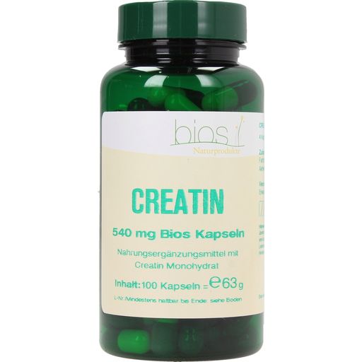 bios Naturprodukte Kreatyna 540 mg - 100 Kapsułek