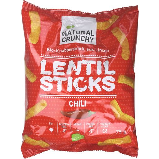 NATURAL CRUNCHY Lentil Sticks - Chili - 75 g