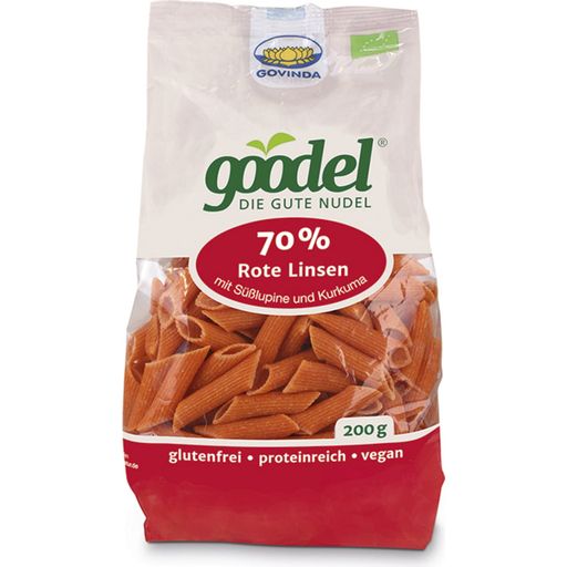 Goodel - Pasta BIO de Lentejas Rojas y Altramuces (Penne) - 250 g