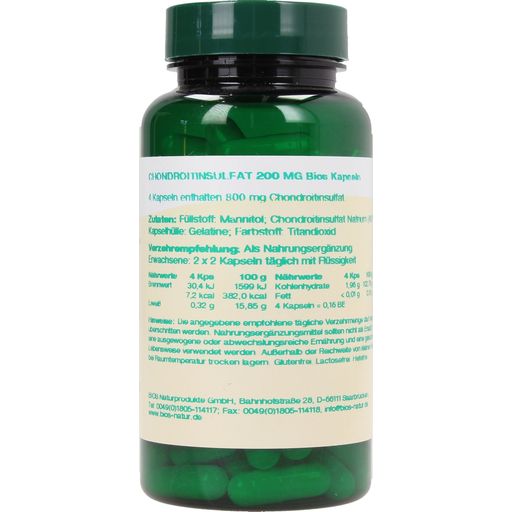 bios Naturprodukte Sulfato de condroitina 200 mg - 100 cápsulas