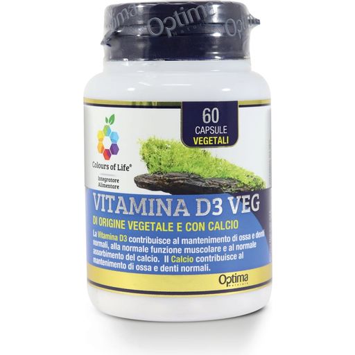 Optima Naturals Vitamina D3 Vegana - 60 cápsulas