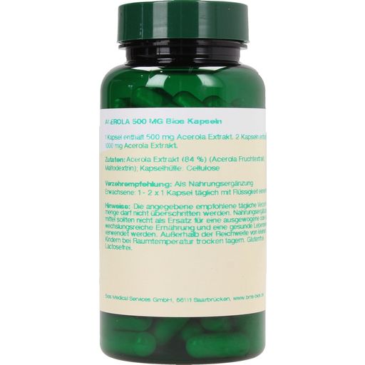 bios Naturprodukte Cerise Acérola 500 mg. - 100 gélules