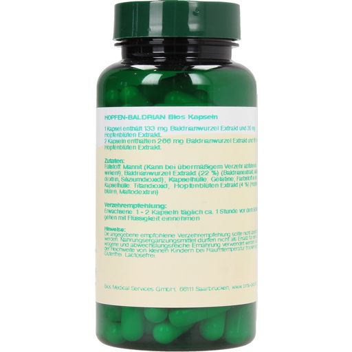 bios Naturprodukte Hops Valerian - 100 capsules