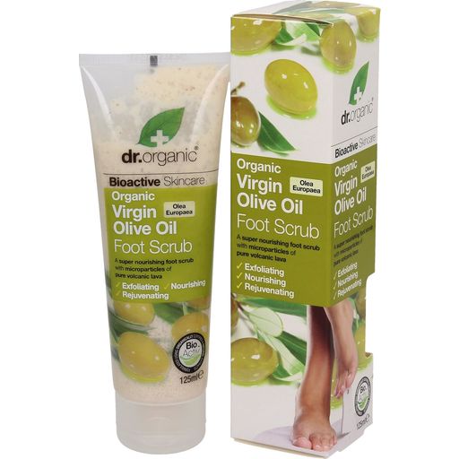 Dr. Organic Virgin Olive Oil lábradír - 125 ml