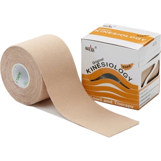 Nasara Elastisches Tape 5 cm x 5 m - beige