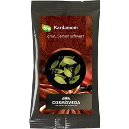 Cosmoveda Organic Cardamom green, black seeds - 10 g