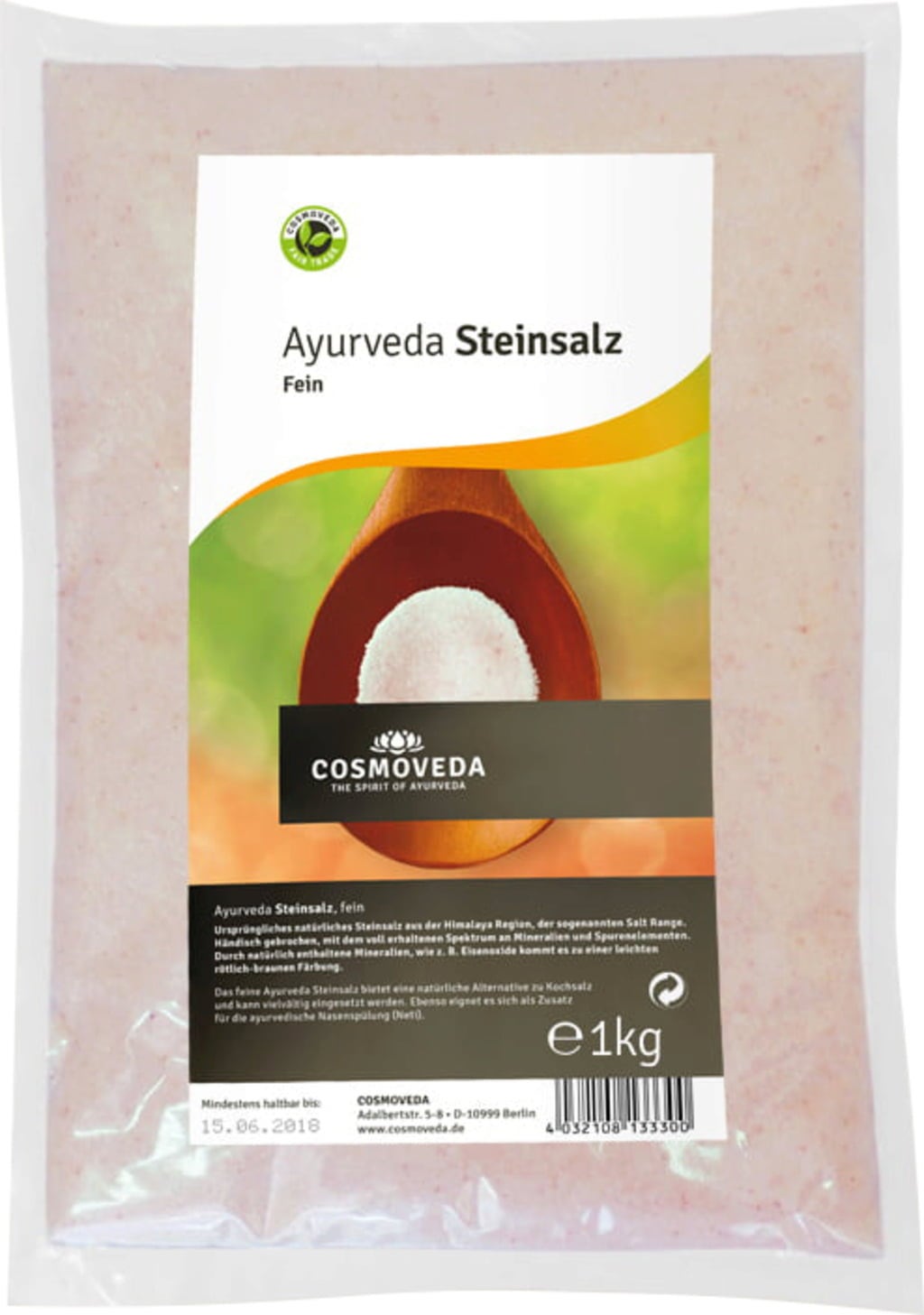 Cosmoveda Fijn Ayurveda Steenzout - 1 kg