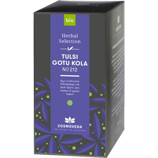 Cosmoveda Organic Tulsi Gotu Kola Tea - 25 packages