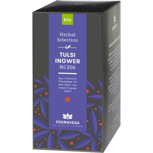 Cosmoveda Bio zázvorový čaj s tulsi - 25 vrecúšok
