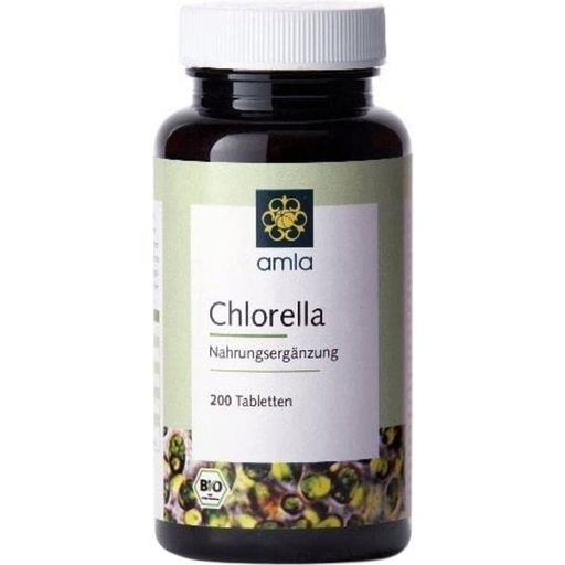 Amla Natur Bio chlorella v tabletách - 200 tabliet