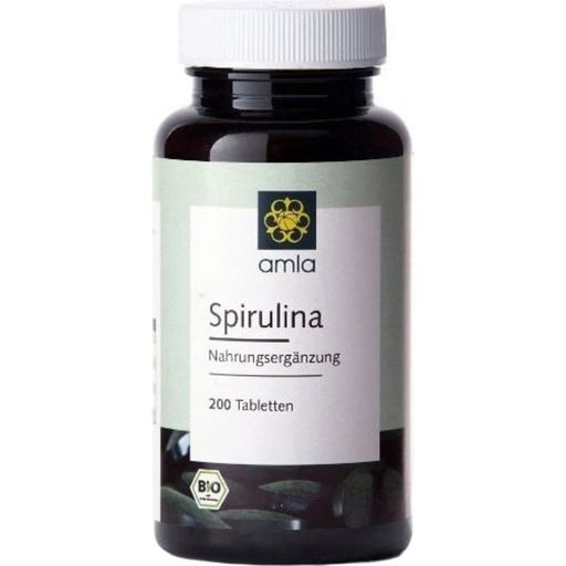 Amla Natur Spirulina tabletki organiczne - 200 Tabletki