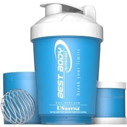 Best Body Nutrition Protein-shaker med USB-flaska - blå/vit