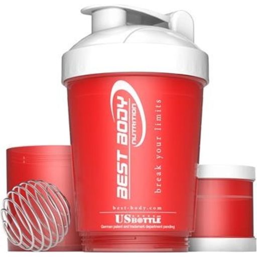 Best Body Nutrition Protein Shaker USBottle - Rojo/blanco