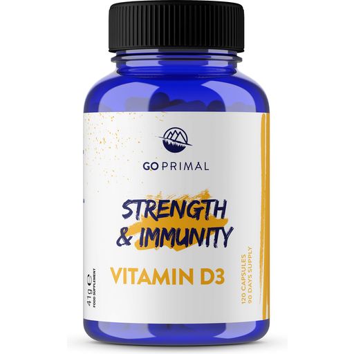 GoPrimal Vitamin D3 - 120 gélových kapsúl