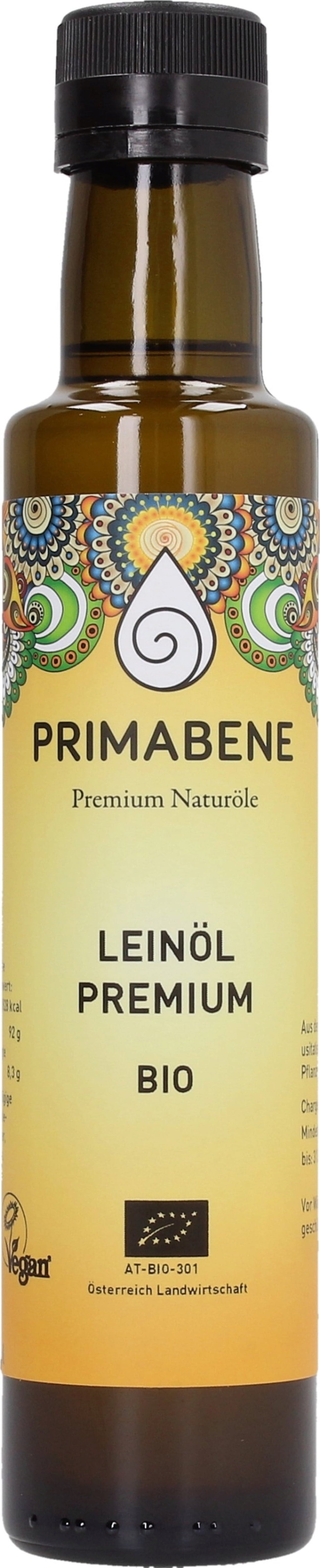 PRIMABENE Premium luomupellavansiemenöljy