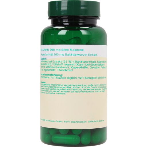 bios Naturprodukte Baldrian 360 mg - 100 Kapseln