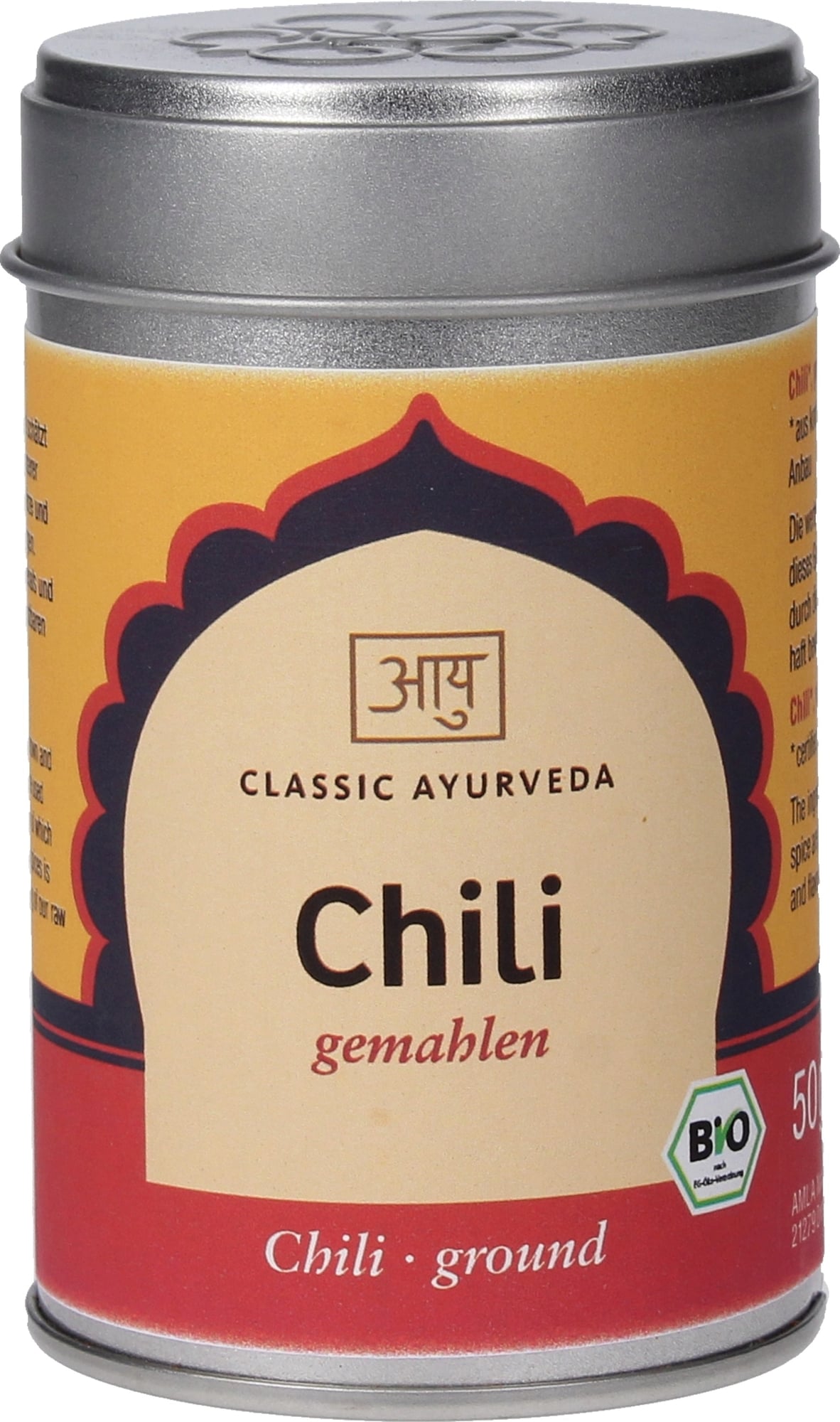 Classic Ayurveda Biologische Gemalen Chili - 50 g
