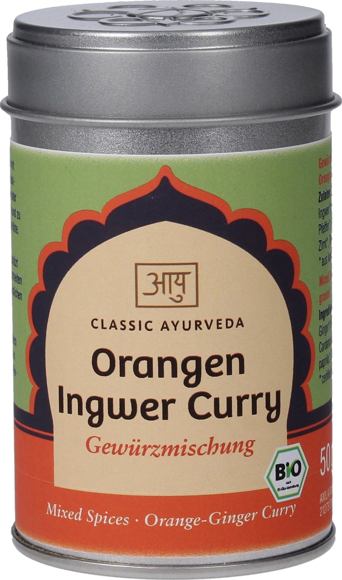 Classic Ayurveda Bio pomarančovo-zázvorové kari