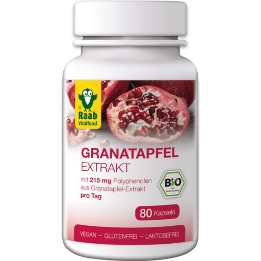Raab Vitalfood Organic Pomegranate Extract - 80 capsules