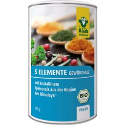 Raab Vitalfood Organic 5 Element Salt Spice - 150g shaker