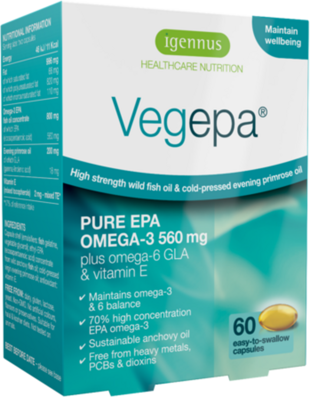 Igennus Vegepa® PURE EPA - 60 Capsules