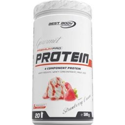 Best Body Nutrition Gourmet Premium Pro Protein 500 g - krem truskawkowy