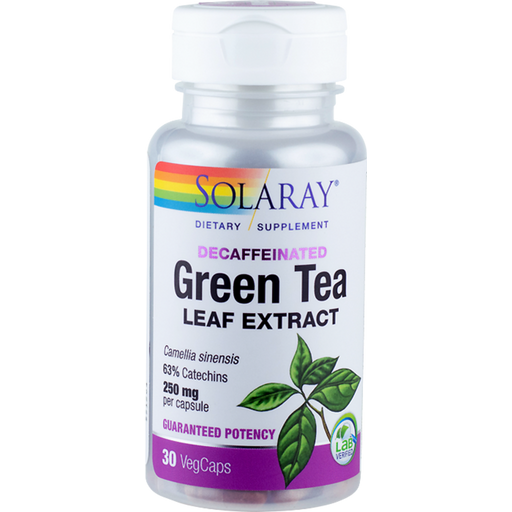 Solaray Екстракт от зелен чай - 30 капсули