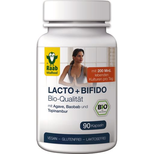 Raab Vitalfood Bio LACTO + BIFIDO - 90 kapsúl