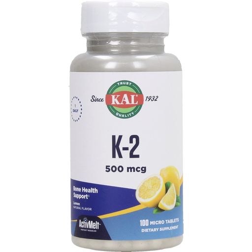 KAL K2-vitamin 500 mcg  ''ActivMelt'' - 100 szopogatótabletta