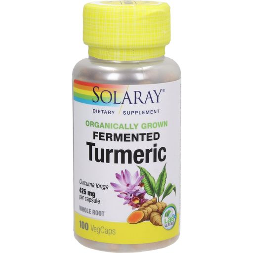 Solaray Fermented Turmeric - 100 veg. capsules