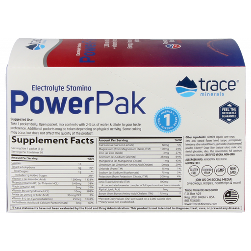 Power Pak Electrolyte Stamina & Vitamin C - Blåbär-granatäpple