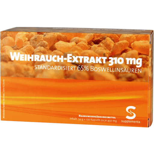 Supplementa Weihrauch 65% Boswellia-Säuren - 120 veg. Kapseln