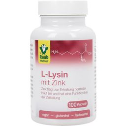 Raab Vitalfood L-Lysine with Zinc - 100 capsules