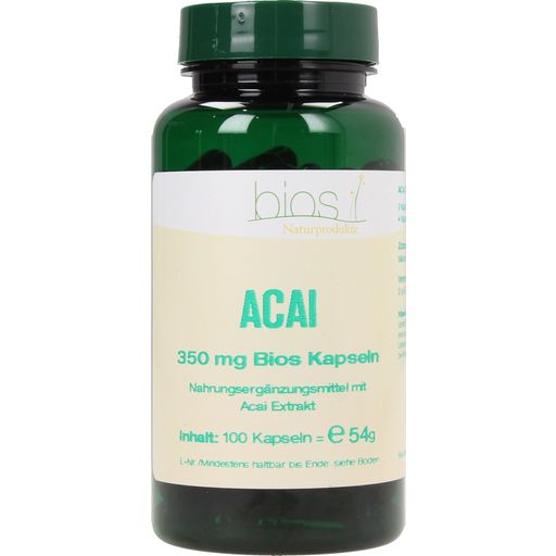 bios Naturprodukte Acai 350 mg - 100 Kapseln