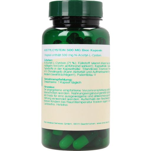 bios Naturprodukte Acetilcisteína 500 mg - 100 cápsulas